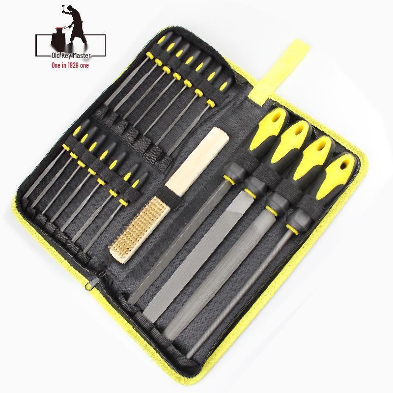 17-teiliges Feilenset mit Oxford-Werkzeugtasche für Schlosser und Schreiner