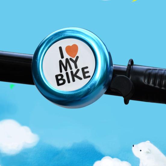Children Bicycle Bell Loud Sound Letter Print Easy Installation High Decibel Cute Appearance