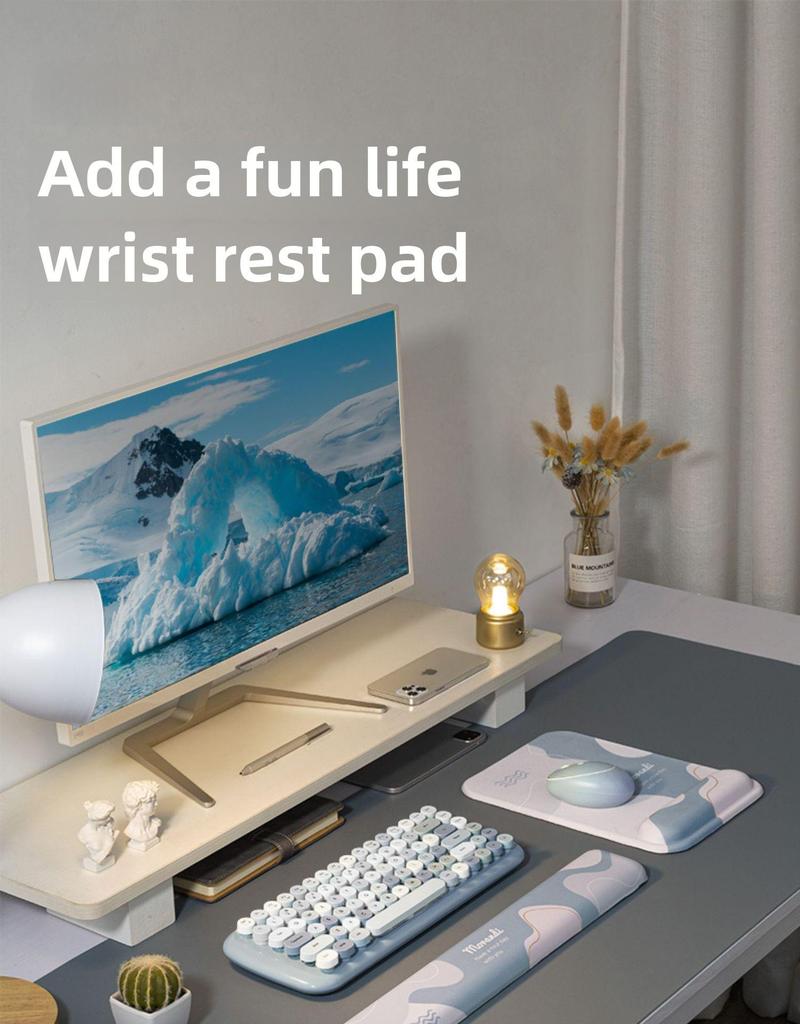 Handgelenkschutz für Mädchen, Mauspad und Tastaturunterstützung für Gaming und Büro