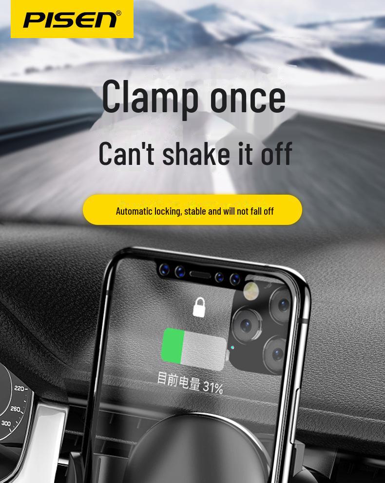 PISEN Car Phone Holder: Gravity-Based Mini Air Vent Mount