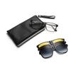 4 In 1 Spectacle Frame Men Women With 3PCS Clip On Polarized Sunglasses Magnetic Glasses Male Computer Optical Myopia Eyeglasses