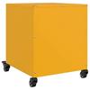 Vidaxl Szafki Nocne, 2 Szt., Musztardowe, 36X39X43,5 Cm, Stal