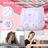R-fun New Samsung Galaxy Buds 33 Pro Silicone Case, Compatible with Samsung Galaxy Buds 3 Headphones, Game Console Design with Cat Ears, Lavender