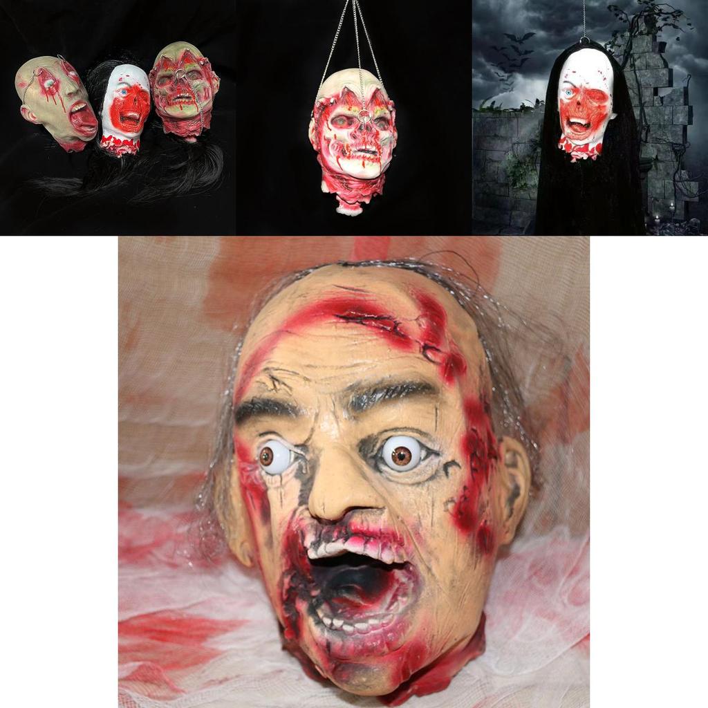 Halloweenové simulované hororové lebky zombií Halloweenské rekvizity Pro strašidelnou scénickou dekoraci