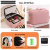 LED Mirror Makeup Bag: Spacious Handbag for Skincare & Cosmetics Storage