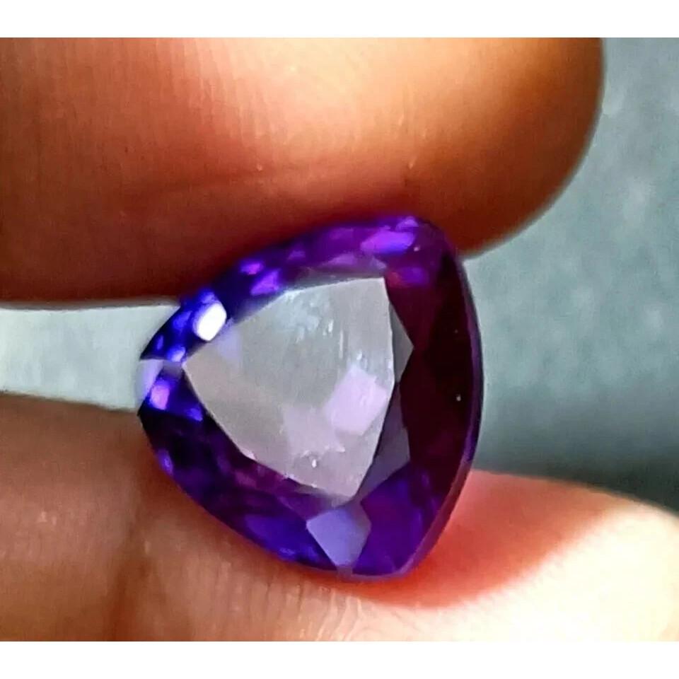 Natural Purple Blue Trillion Sapphire Ceylon 10-12 Ct Beautiful Gemstone