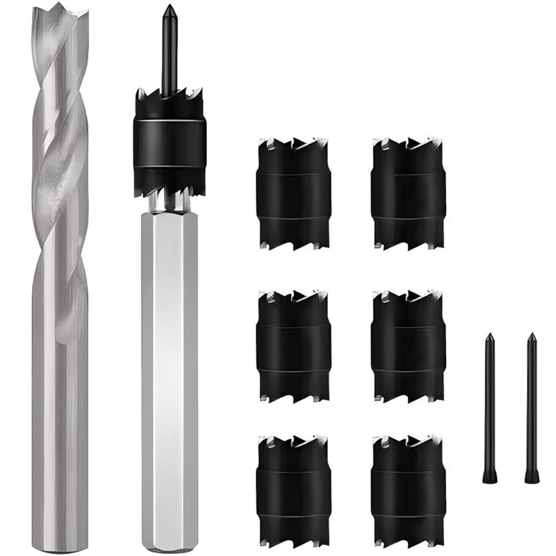 

ABUL-10Pcs Spot Weld Cutter Sets Double Sided, 3/8In & 5/16In HSS Rotary Spot Weld Cutter Remover Drill For Power Drill Spot