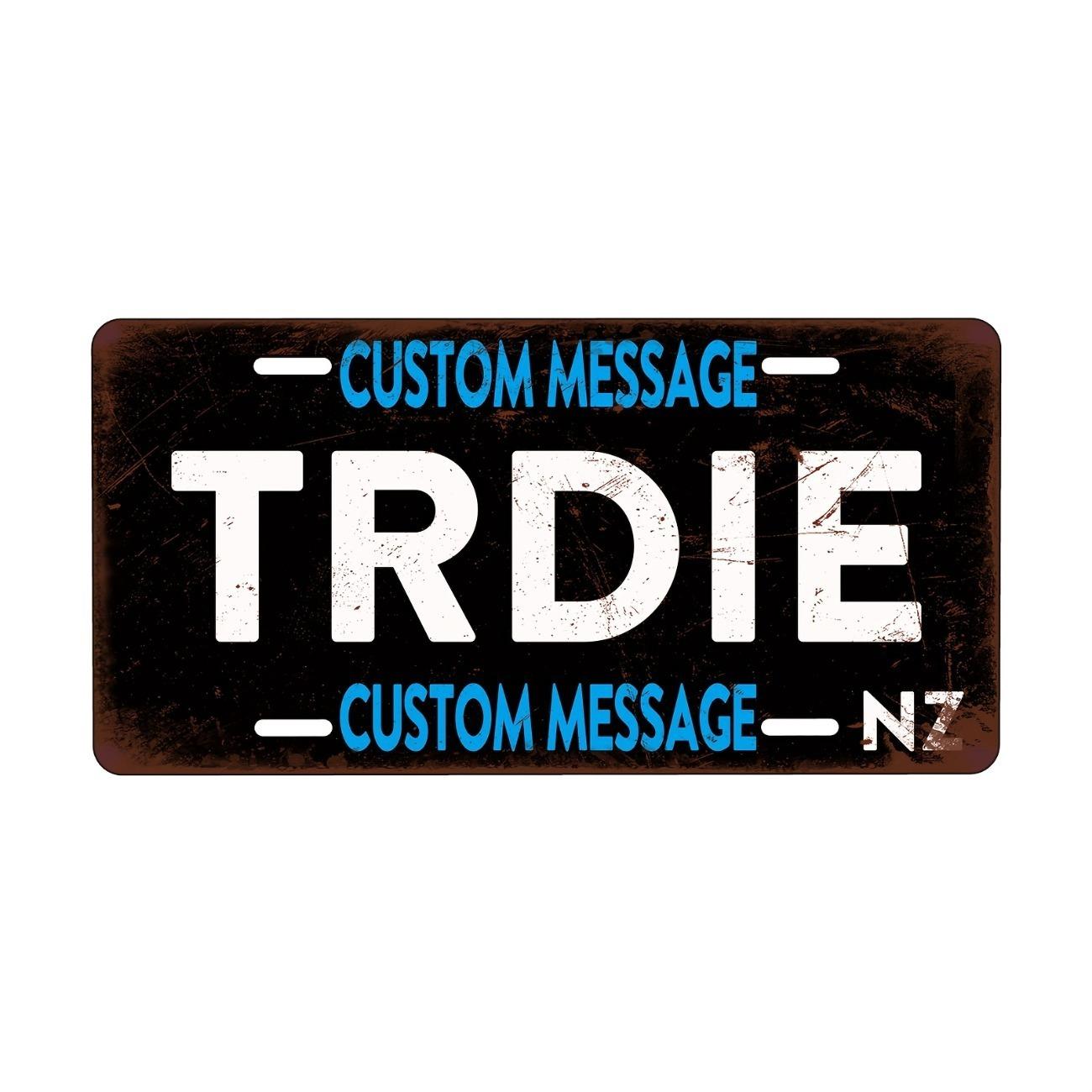 Personalized New Zealand Metal Sign Waterproof Dust Resistant Home Garage Wall Decor чёрный