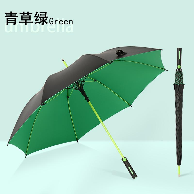 

Зонт для гольфа Зонт из цветного волокна Зонт-кость с длинной ручкой Большой двойной виниловый зонт-тент