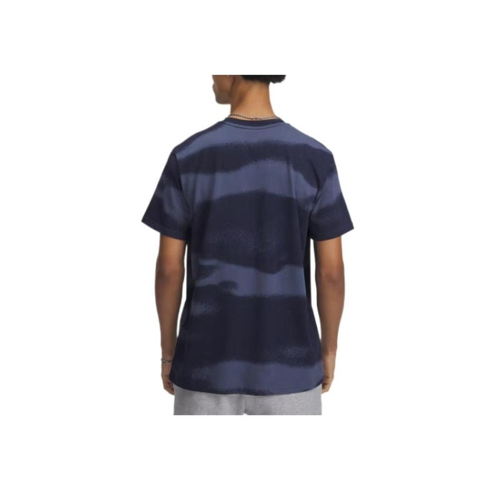 Under Armour Curry Logo Heavyweight Color Block Soft Comfortable Simple Versatile Short Sleeve T-Shirt Men T-Shirts Dark-Blue 1387107-044