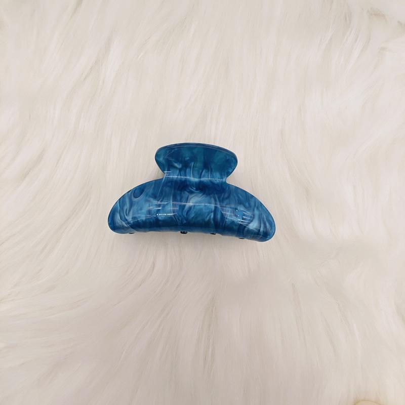 

Винтажные заколки для девочек Зажим-коготь Новая заколка с мраморной текстурой Зажим-акула для женщин Аксессуары для волос королевский синий