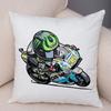 Cartoon Sport Motorcycle Cushion Cover Super Soft Short Plush Mobile Bike Pillow Covers Pillow Case For Sofa Home Car Pillowcase