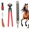 Hoof Trimmers Pony Detailing Tools Ergonomic Multifunctional Nail Palm Set For Equine Grooming And Shearing