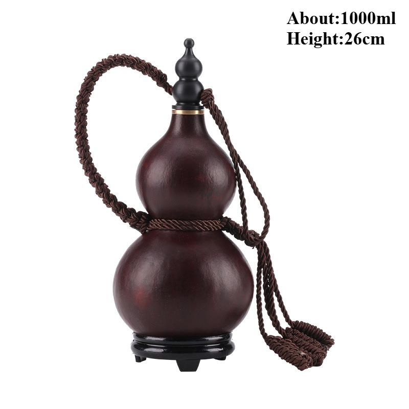 Brown/Natural Gourd Water Bottle for Cosplay Hulu Hulou Calabash Home Table Decor Chinese Pumpkin for Drinks Holder Ornament