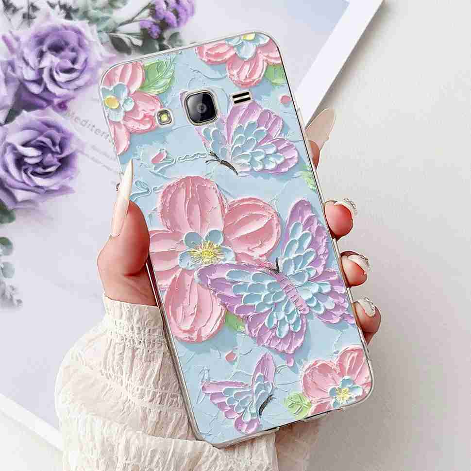 For Samsung Galaxy J5 Case Luxury Painted Cover Soft Slim Phone Case For Samsung J 5 J5 J500Y J500M 2015 Back Cover