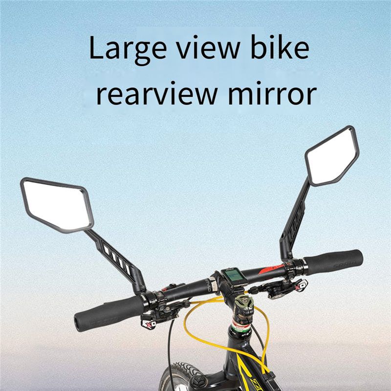 AEB0-Bike Wide Range Backsight Reflector Adjustable Bike Mirror Bicycle Handlebar Rear View Mirror