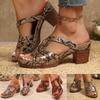 Sandales pour femmes à talon épais et bout ouvert Sandales mode ornées de bijoux pour femmes Sandales et claquettes athlétiques et d'extérieur pour femmes
