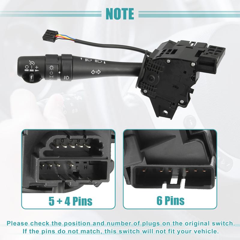 X Autohaux Car Steering Column Turn Signal Switch Cruise Control Switch 25743472 for Cadillac CTS SRX 2004-2007 Auto Accessories