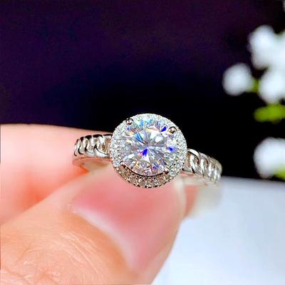 Nuove Fedi Nuziali Argento Lusso Anelli Donna Design Unico Catena Laterale Moda Semplice Accessori Femminili Gioielli