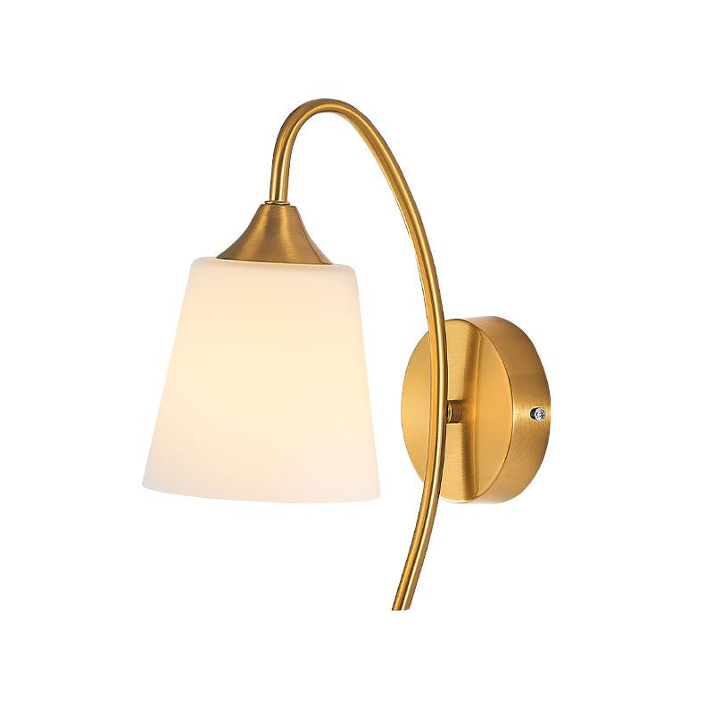 Modern Minimalist Bedside Wall Lamp Nordic Creative Corridor Aisle Glass Led Wall Lights Indoor Living Room E27 AC 110V 220V