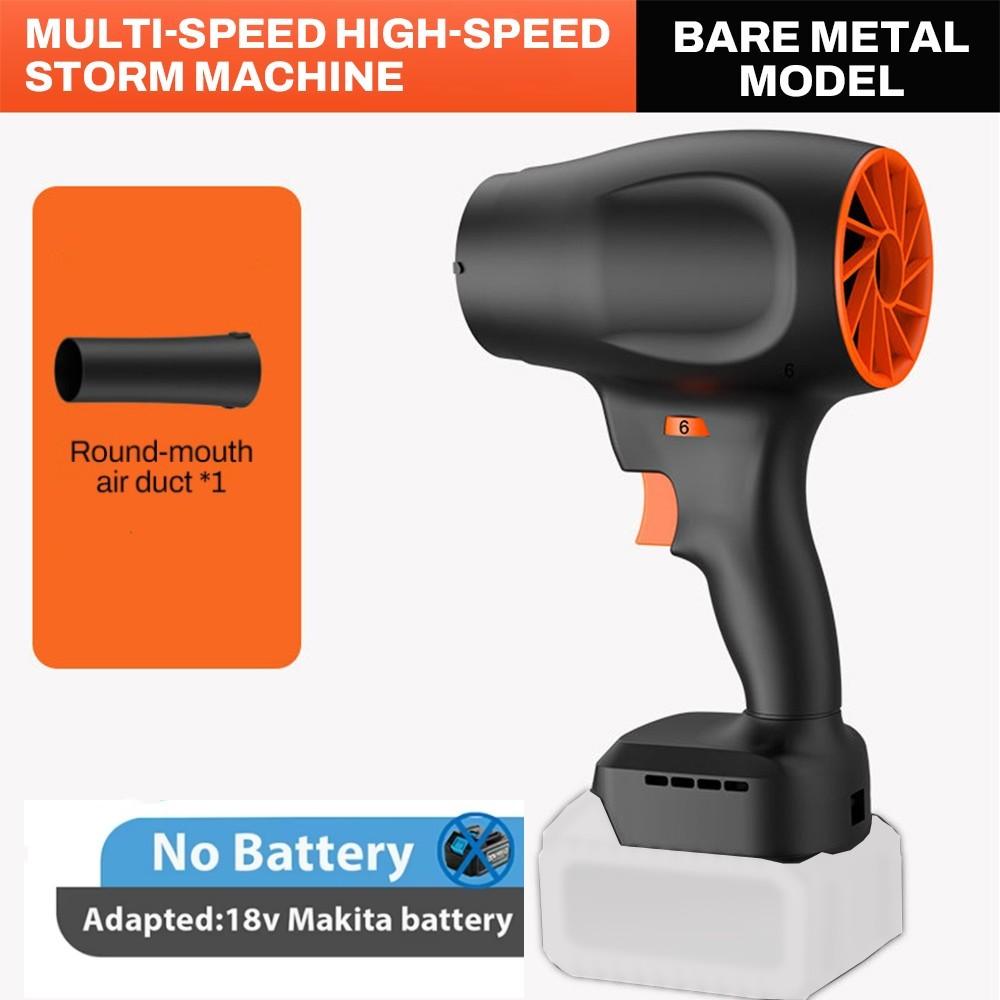 80MM Turbo Fan Violent Air Gun 500g Thrust Stepless Speed High Power Turbofan Leaf Blower Handheld Jet Fan With Battery