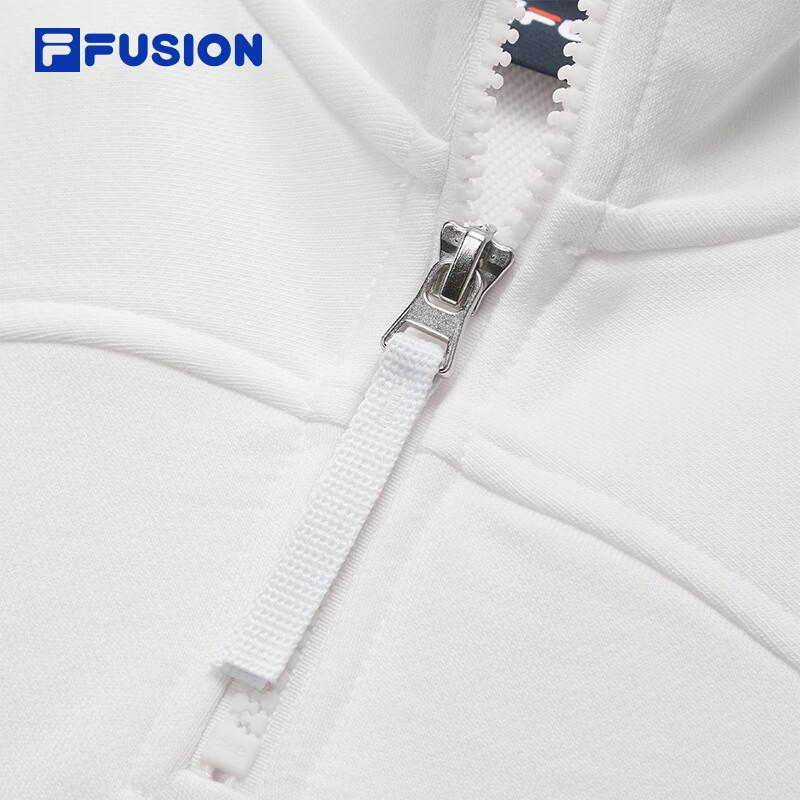 FILA FUSION Women's Stand Collar Knit Pullover Hoodie
