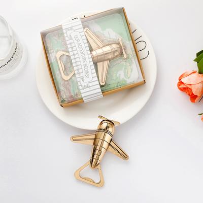 1pc Creative Aircraft Zinc Alloy Beer Bottle Opener European Festival Wedding Wedding Gifts Small Gifts