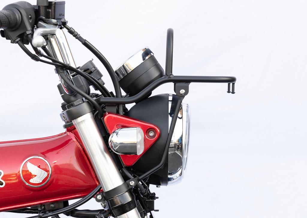 Kijima Motorcycle Parts Front Carrier Matte for Dax 125 Overlay, Steel, Black, ('22-/8BJ-JB04), 210-2787