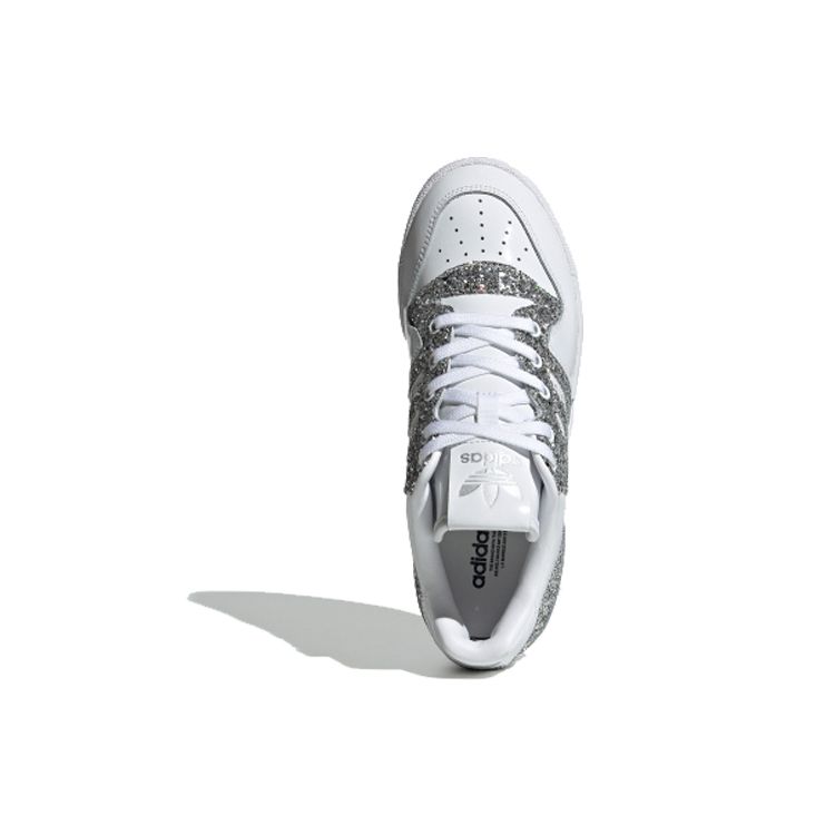 Adidas Originals Rivalry Low Slip-Resistant Lightweight Low-Top Skate Shoes Women Sneakers White Shiny FV4329