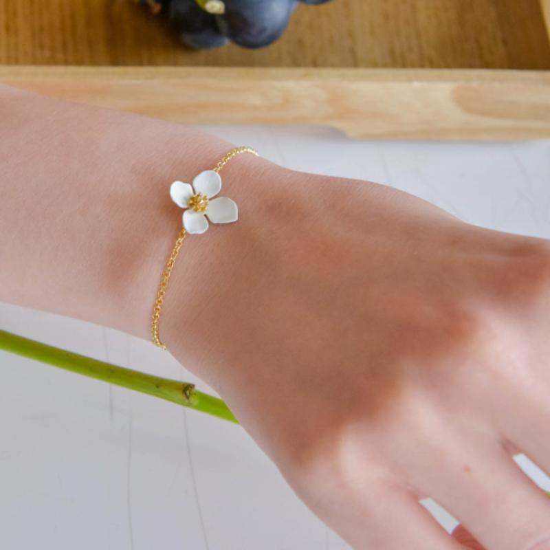 Dana Burton Petite Bianca Flower Bracelet