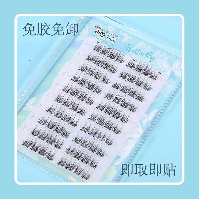 Aimo - Natural Crisscross Glue-Free Cluster False Eyelashes