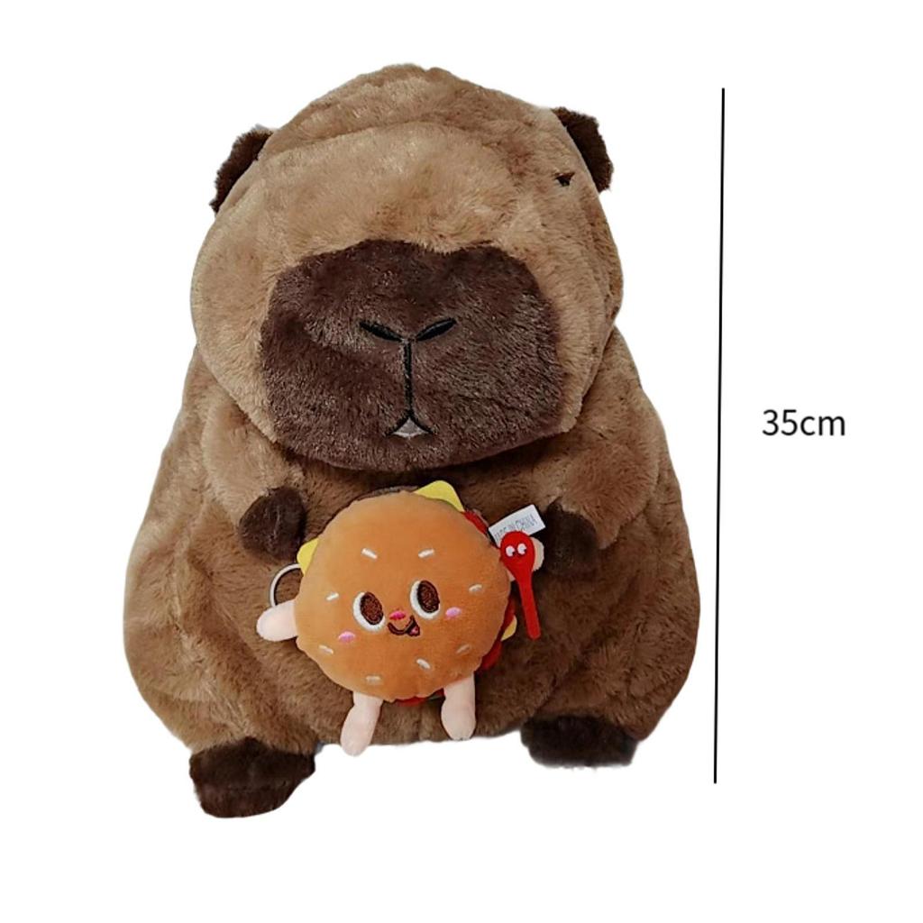 Plush Capybara Backpack Shoulder Bag for Birthday Gift Street Kids Adults