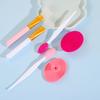 Lip Exfoliating Facial Cleansing Brush Face Scrub Nose Clean Brush Blackhead Remover Double-Sided Beauty Skin Care Tool