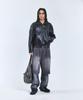 Standarderror 87-Stan062 Layer Line Leather Blouson Jacket Black