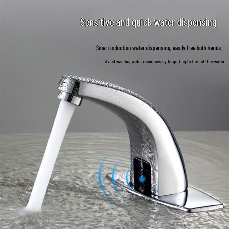 Rubinetto per Lavabo Automatico con Sensore Infrarosso - Monocomando Freddo in Lega