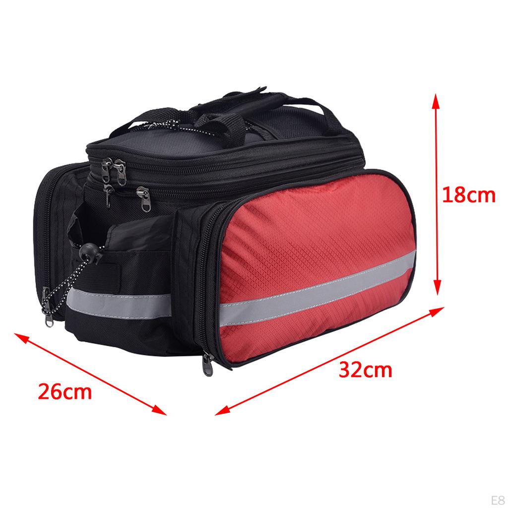 Bags Waterproof Bag Saddle Large Capacity 27L Rear Pannier with Rain Cover And