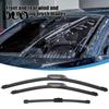 Easy Installation Wipers 10/19/24 Inch Wiper Blades Set for Haval H6 2021-2022, 2Pcs Front And Rear & 1Pc Wiper, Beamless Quiet Direct Fit Full