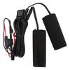 Motorcycle Heated Grip Cover 12V IP67 Water Resistant 3 Temperature Setting Hook and Loop Closure Motorcycle Handlebar