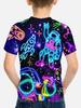 T-shirty Korean Children's Clothes 2025 Kids Neon Colorful Light Spring Clothes Children's Boy's Clothing Tops T-shirt for a Boy