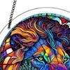 Jigsaw Puzzle Suncatcher Animal Pattern Art Ornaments 7.48 Inches Window Suncatcher For Home Living Room Window Outdoor Patio