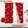 2D flat printing 2pcs Curtain Party Curtain Christmas Snowflakes and Stars Digital Printed Polyester Drapes Party Decorations