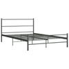 Bed Frame Gray Metal 160*200 Cm