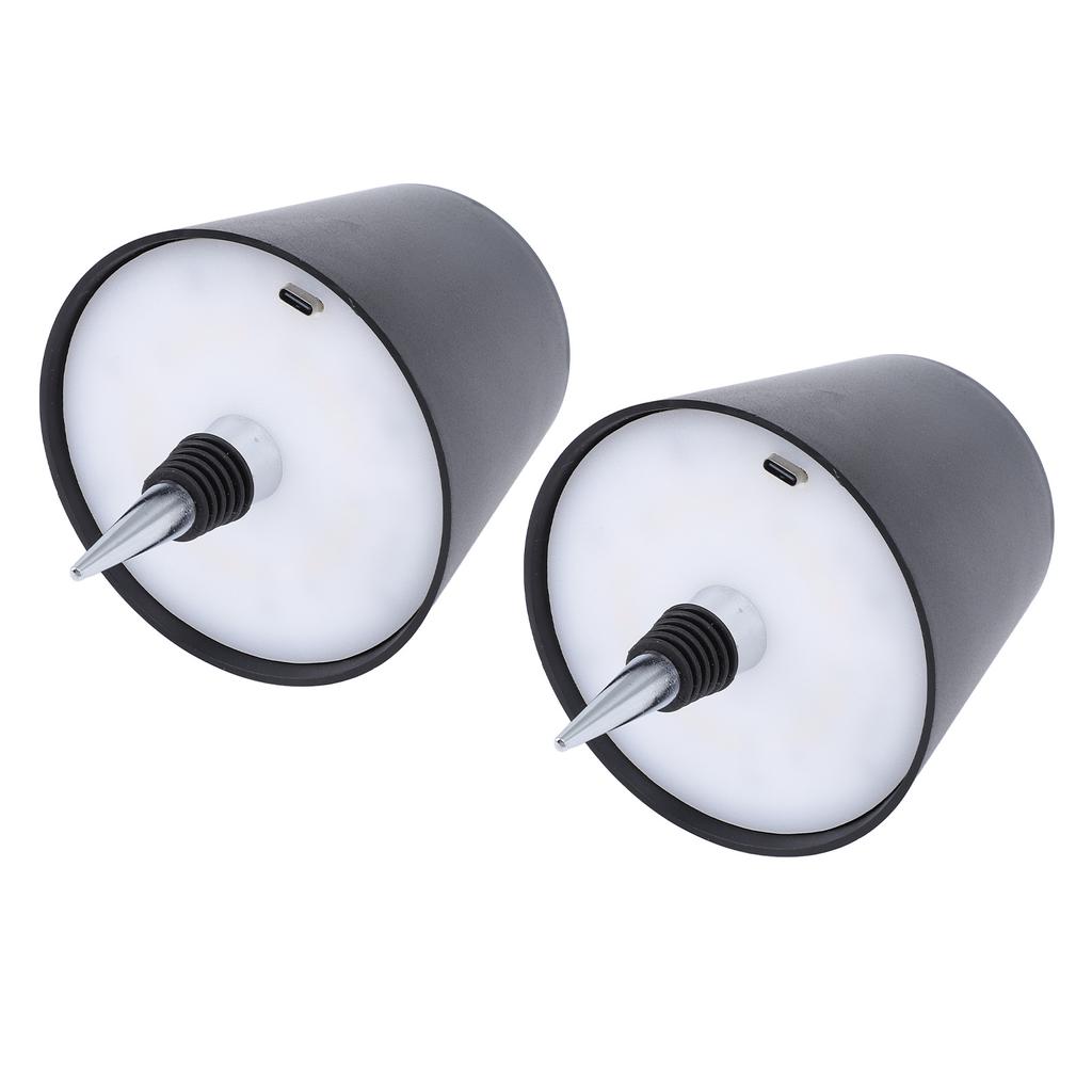 2pcs Cordless RGB Bottle Lamp Stylish Minimalist Embedded Touch Control Rechargeable Wine Bottle