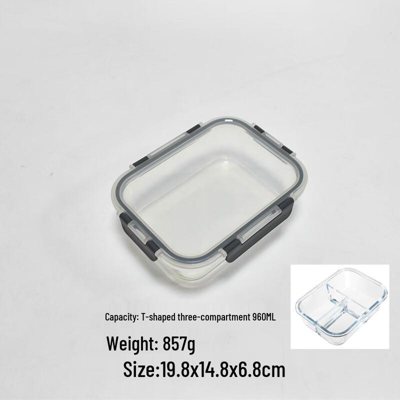 Ruhan Borosilicate Glass Microwave Safe Lunch Box