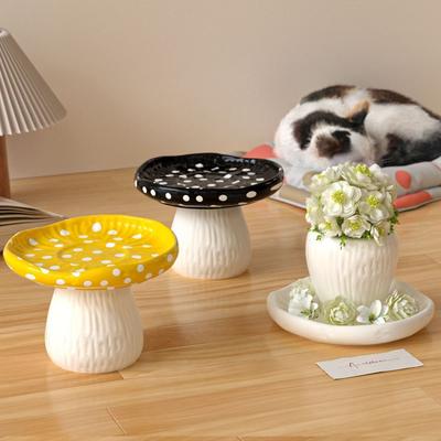 New Mushroom Storage Tray Plaster Mold 3D Reusable Plaster Mold Silicone DIY Resin Mold Home Decor
