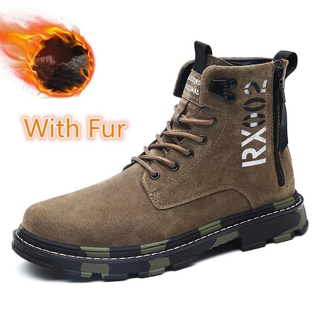 

Модные мужские ботинки кожаные осенне-зимние удобные военные тактические ботинки уличные мотоциклетные ботинки мужские новые дизайнерские мужские ботинки 42