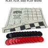 Set di Dama Gigante - Gioco da Tavolo 3-in-1 per Interni/Esterni per Famiglia e Amici