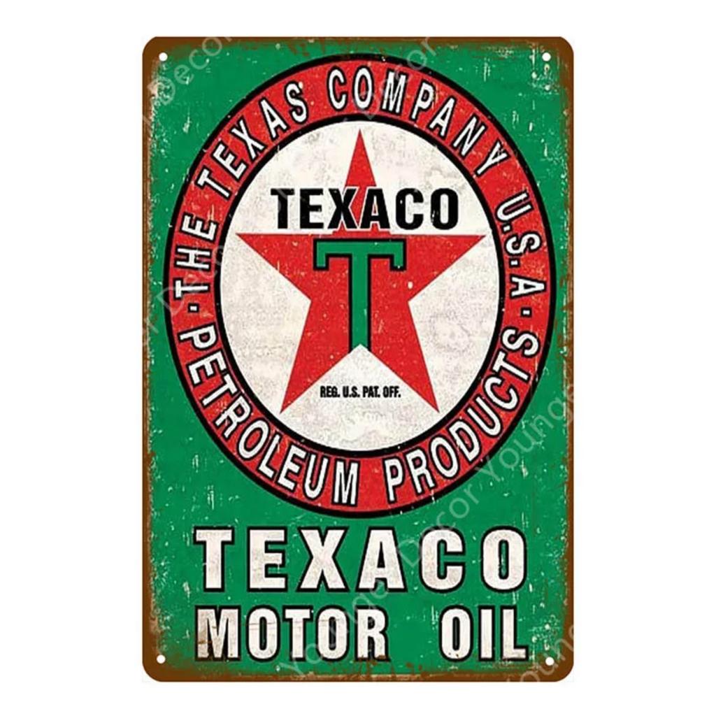 Vintage Motor Gasoline Metal Signs Tin Poster Retro Bar Pub Garage Decor Gas Station Decorative Wall Plaque
