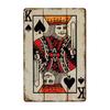Vintage Poker Metal Sign Retro Joker Tin Sign King Jack Sign Wall Decoration for Home Cafe Pub Bar Shop 8x12 Inch