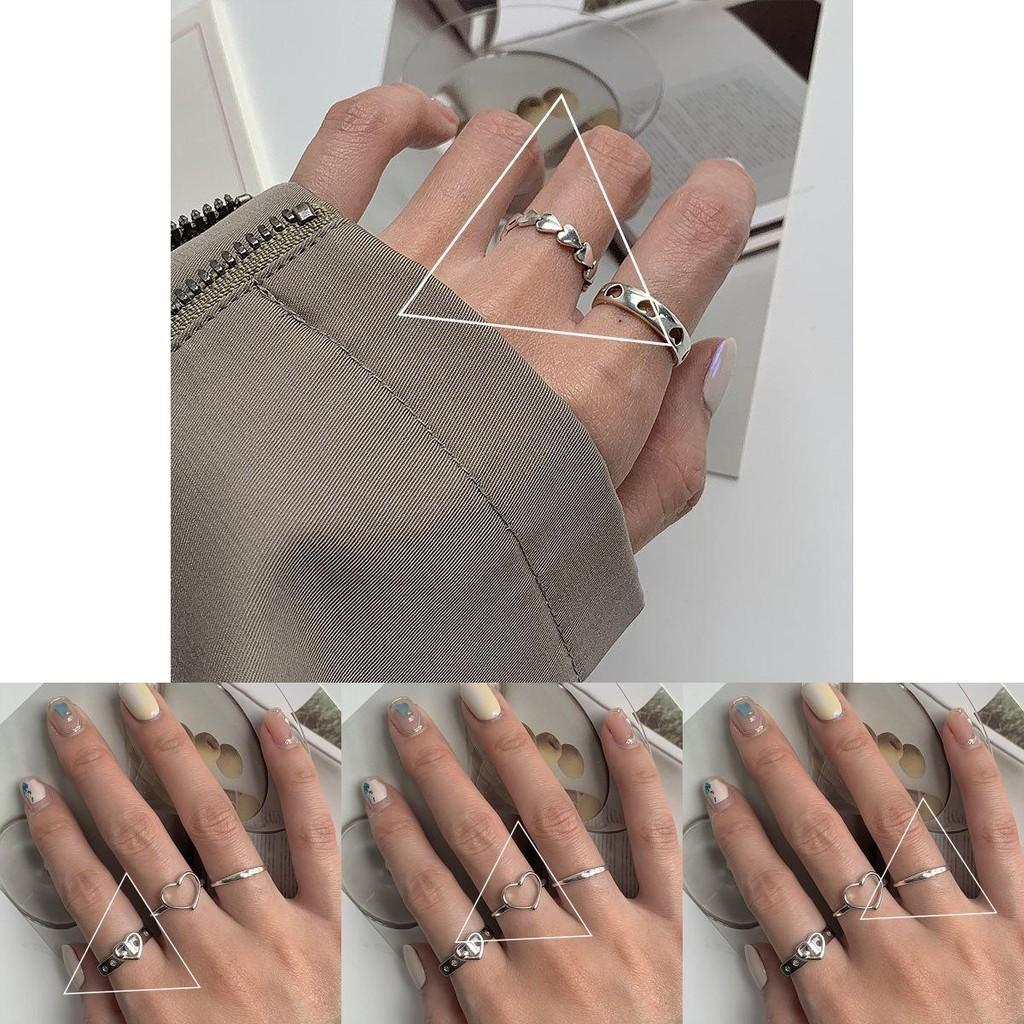 925 Crafted Beautifully Sterling Silver Heart Ring With Adjustable Design And Unique Patterns For Fashionable Women Gifts And
